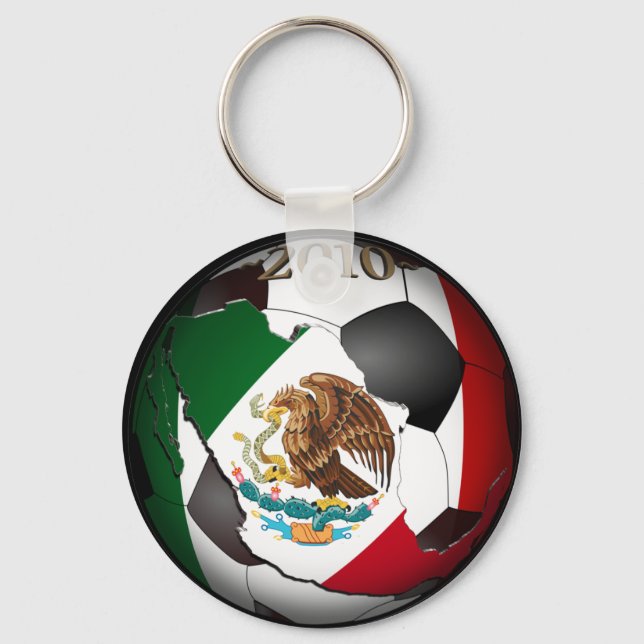 Llavero Bola de Fútbol de México 2010 (Anverso)