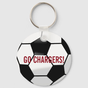 Llavero Bola de fútbol personalizada con nombre y número d
