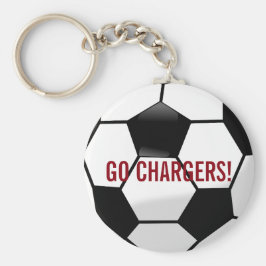 Llavero Bola de fútbol personalizada con nombre y número d