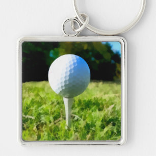 Llavero bola de golf de keychain y arte para los golfistas
