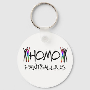 Llavero Bola de la pintura del homo
