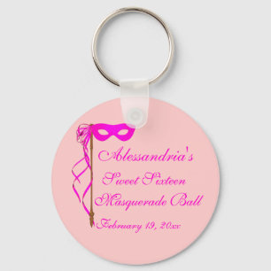Llavero "Bola de mascarada del dulce dieciséis" (máscara