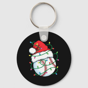 Llavero Bola deportiva de Santa Béisbol Hombres Navidades