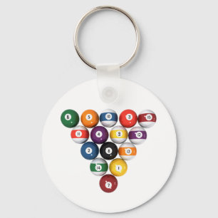Llavero Bolas de billar / Billar: Modelo 3D: