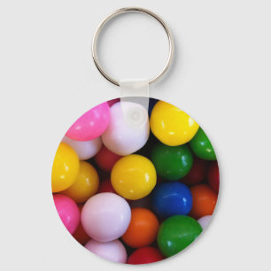 Llavero Bolas de goma de arcoiris con caramelo