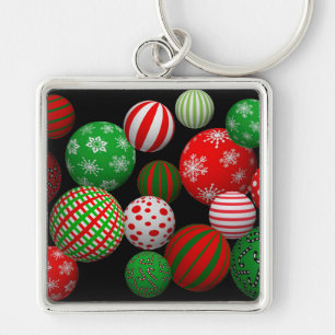 Llavero Bolas de Navidades 3D