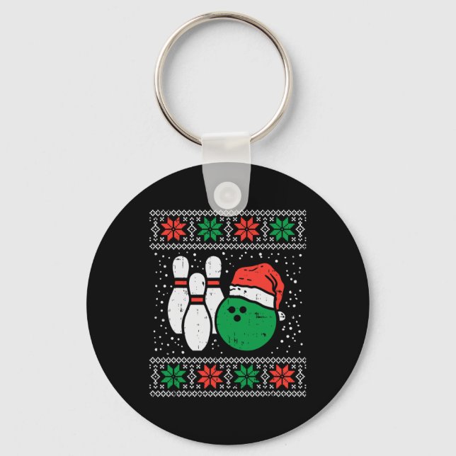 Llavero Bolas de Navidades feos, bolas de deporte suéter,  (Anverso)