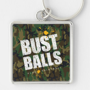 Llavero Bolas del busto de Paintball (camo)