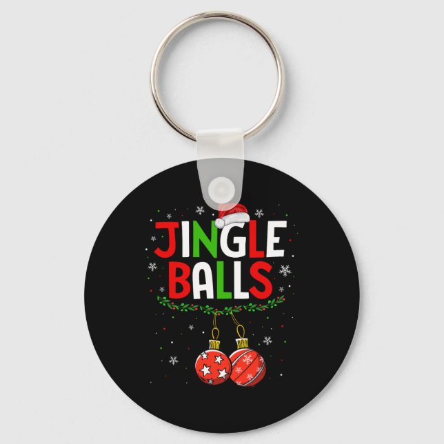 Llavero Bolas Tinsel Coincidencia de castañas Navidad Pare (Anverso)