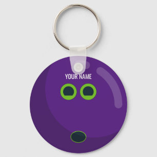 Llavero Bolera morada - Colores de Personalizable
