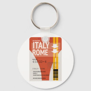 Llavero boleto de vacaciones Italia Roma