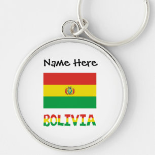 Llavero Bolivia Bandera Boliviana Personalizada