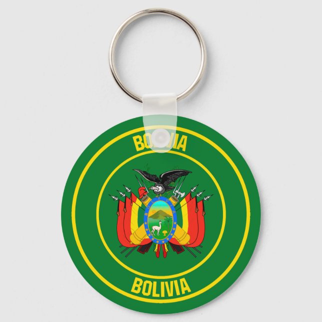 Llavero Bolivia Round Emblem (Anverso)