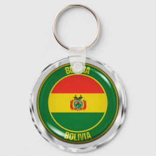 Llavero Bolivia Round Emblem