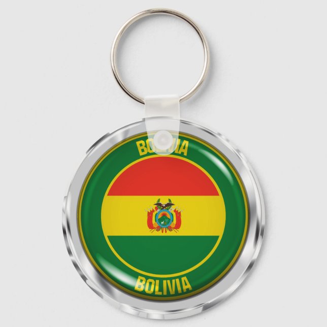 Llavero Bolivia Round Emblem (Anverso)