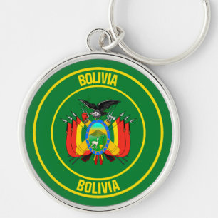 Llavero Bolivia Round Emblem