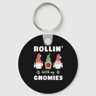Llavero Bolling Rollin' Con Mis Gnomies Funny Gnome Premiu