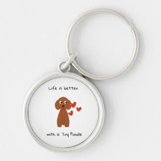 Llavero bolsa de caniche de juguete