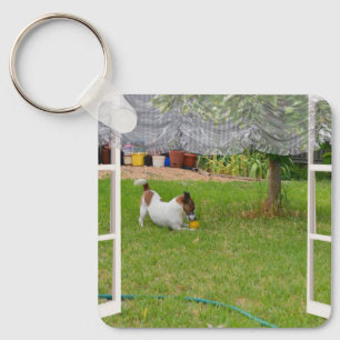 Llavero Bolsa de juego de Fox Terrier, anillo de claves Me