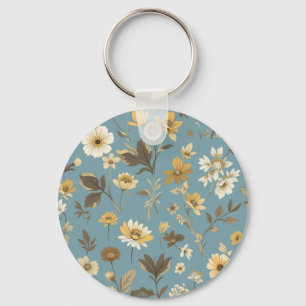 Llavero Bolsas de florecimiento azul del jardín