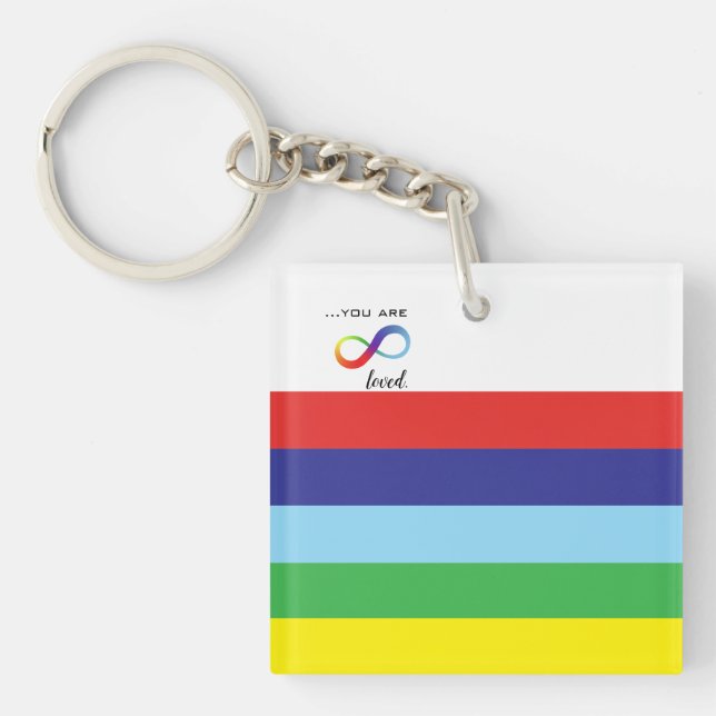Llavero Bolso de orgullo LGBTQ+ Infinity (Frente)