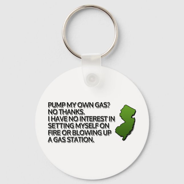 Llavero ¿Bomba mi propio gas? No, gracias. (Anverso)