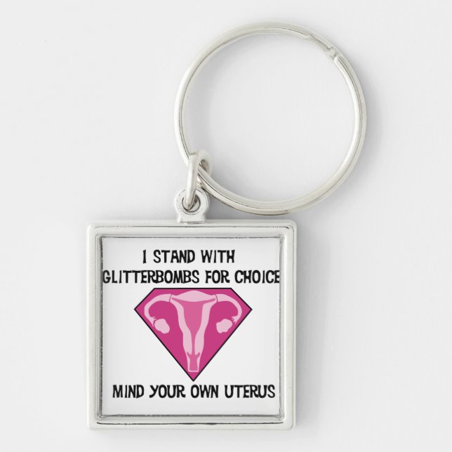 Llavero Bombas del purpurina para Keychaim bien escogido (Frente)