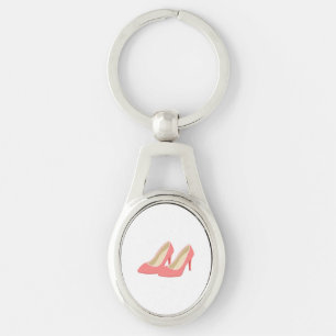 Llavero Bombas rosadas del tacón alto de los años 50