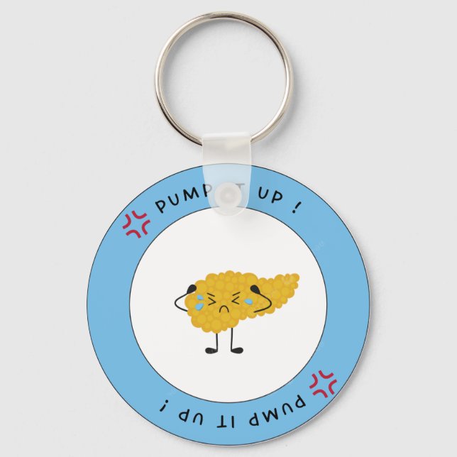 Llavero Bombeo hacia arriba - Cadena de claves para la dia (Anverso)