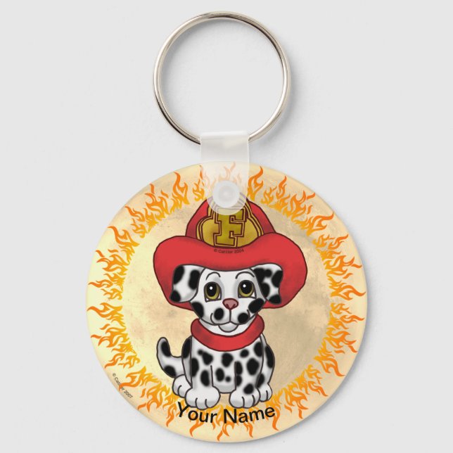 Llavero Bombero cachorro  (Anverso)