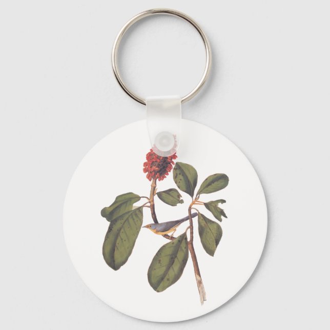 Llavero Bonaparte Flycatcher Canada Warbler Audubon Bird (Anverso)