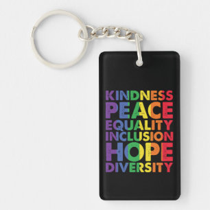 Llavero Bondad Paz Igualdad Amor Inclusión Esperanza LGBT