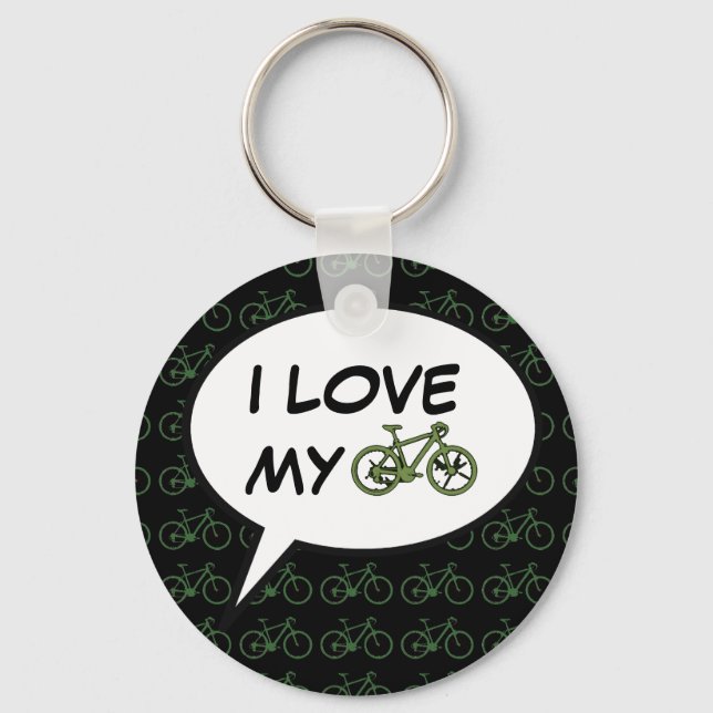 Llavero bonita bicicleta. ciclismo. (Anverso)