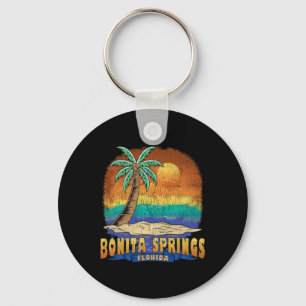 Llavero Bonita Springs Florida Vintage Distresres Souvenir