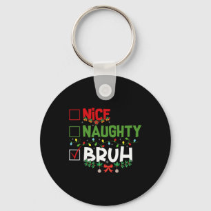 Llavero Bonita traviesa Bruh Navidades graciosos Navidad H
