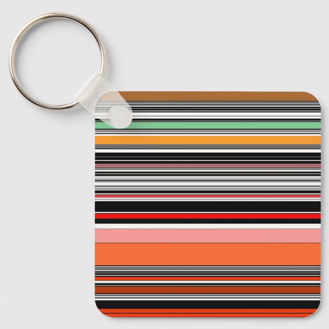 Llavero Bonitas rayas de colores (Anverso)