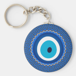 Llavero Bonito Azul Griego Mandala Nazar Evil Eye Amulet