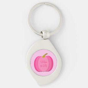 Llavero Bonito Bebé Rosa Personalizado de calabaza Mamá se