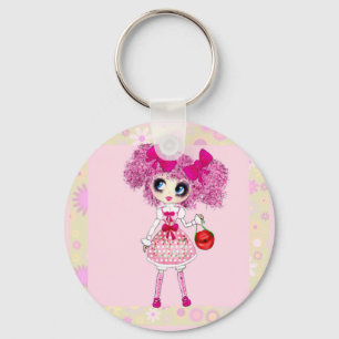 Llavero Bonito en el Chica rosado Kawaii PinkyP