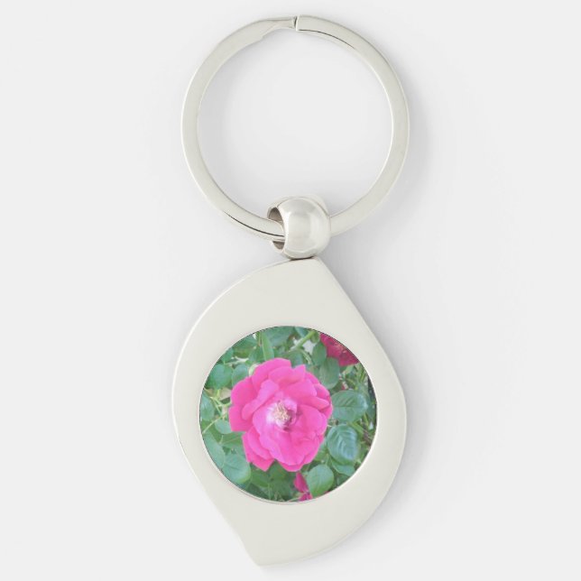 Llavero Bonito En Flor Rosa (Anverso)