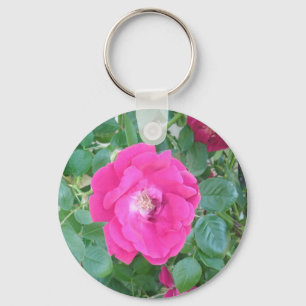 Llavero Bonito En Flor Rosa