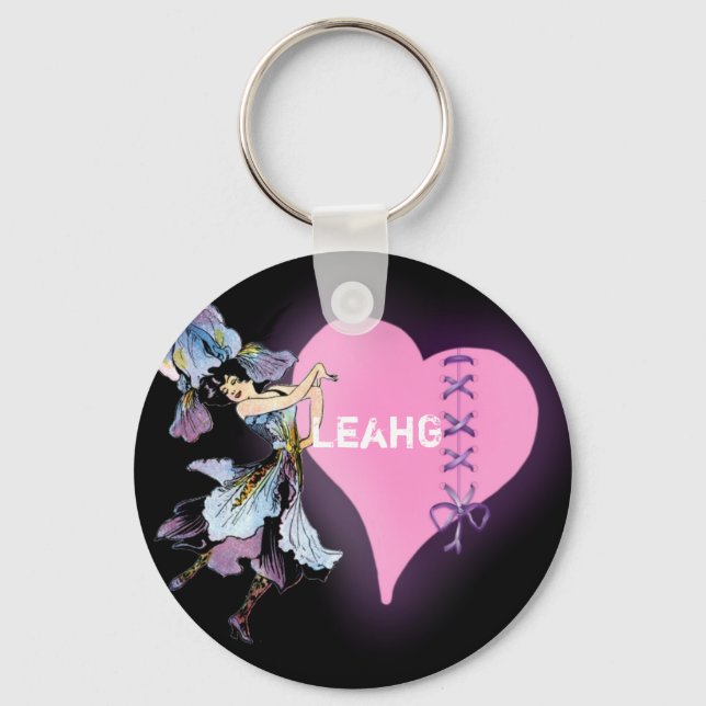 Llavero Bonito Feria de flores del corazón de época - pers (Anverso)