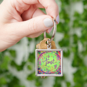 Llavero Bonito Floral Trust Inespirivivity Keychain