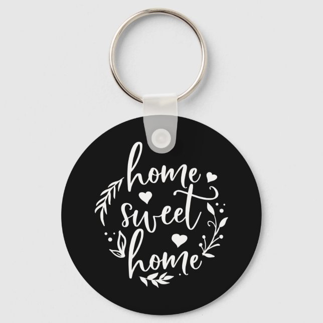 Llavero Bonito hogar de diseño hogar hogar dulce hogar (Anverso)