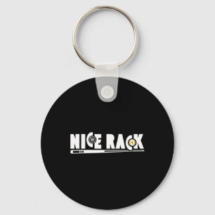 Llavero Bonito jugador de billar en rack Funny