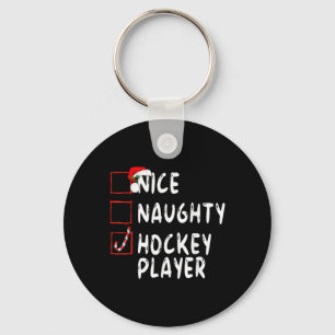 Llavero Bonito jugador de hockey Navidades Santa Claus