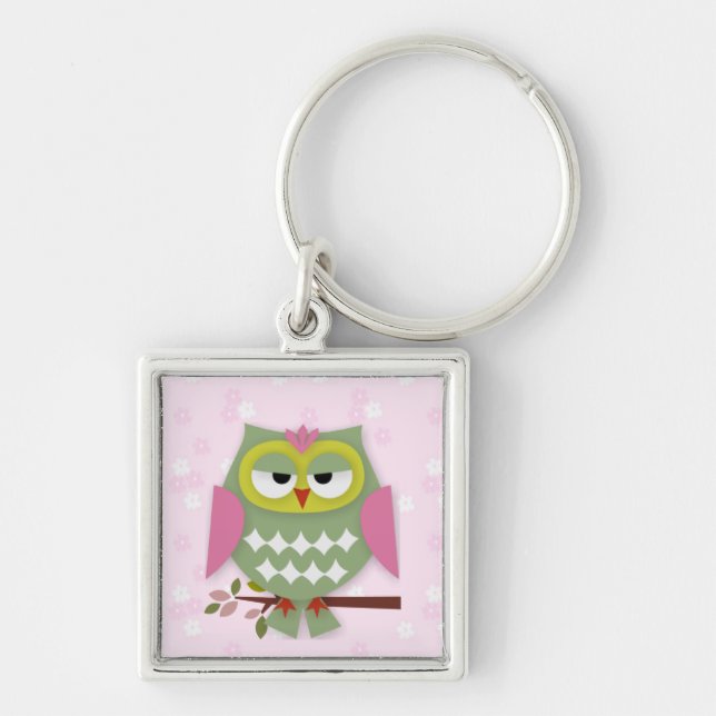 Llavero Bonito Mama Owl Keychain (Frente)