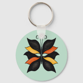 Llavero Bonito Mariposa Resumen Arte