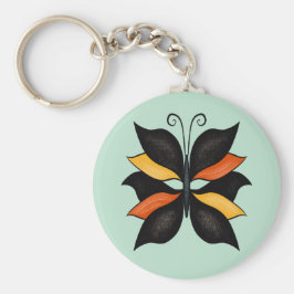 Llavero Bonito Mariposa Resumen Arte