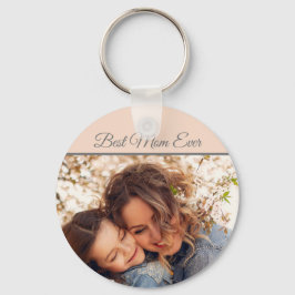 Llavero Bonito Mejor Madre Foto Rosa